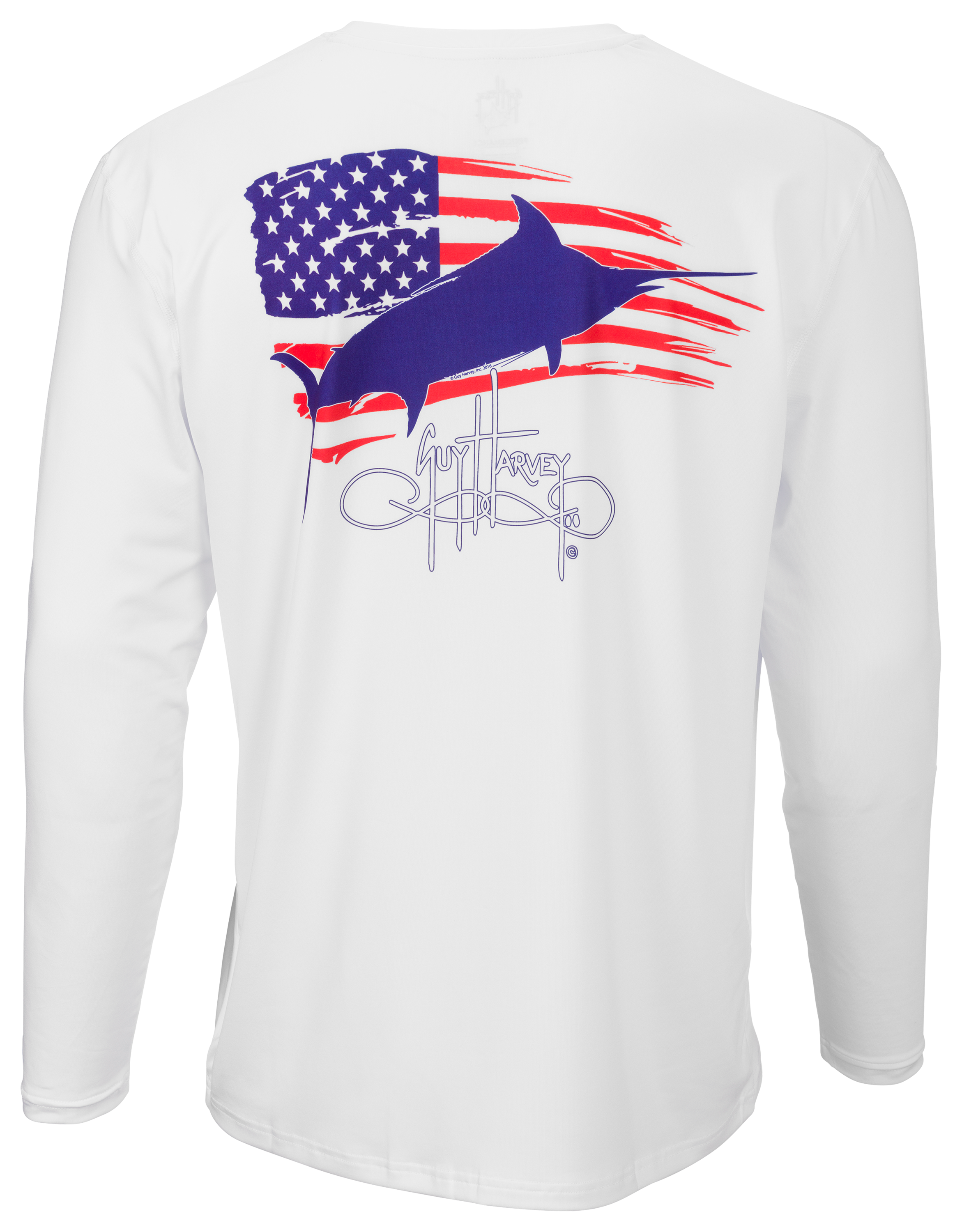 Guy Harvey Patriot Pro UVX Performance Long-Sleeve T-Shirt for Men ...